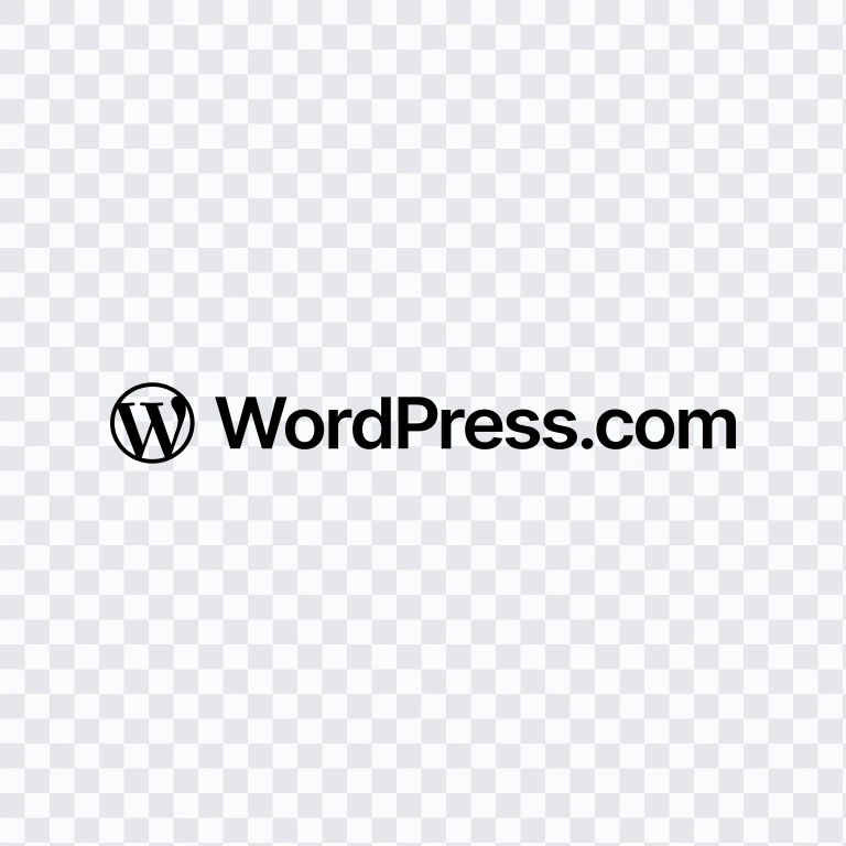 WordPress black logo SVG