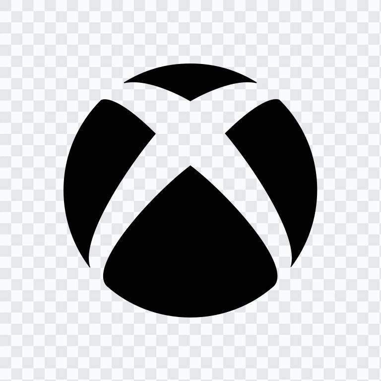 Xbox black icon PNG