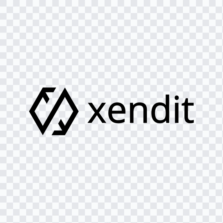 Xendit black logo PNG