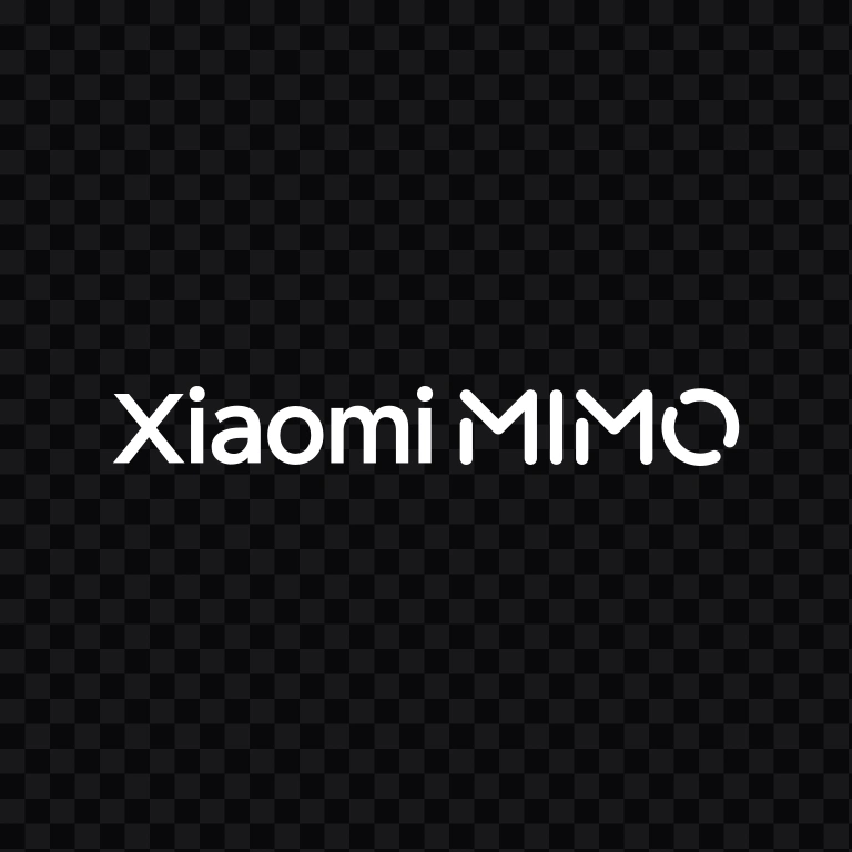 Xiaomi MiMo white logo SVG