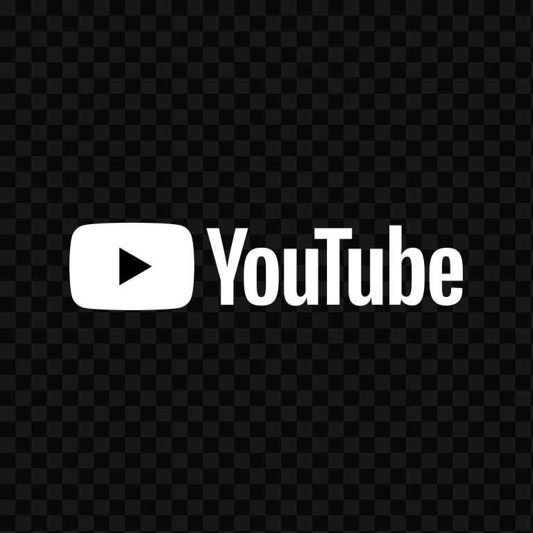 logo YouTube putih SVG
