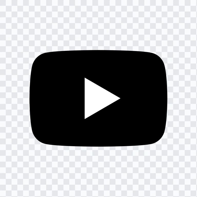 ikon YouTube hitam SVG