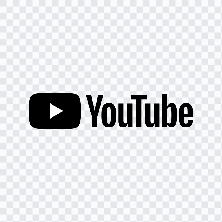 logo YouTube hitam SVG