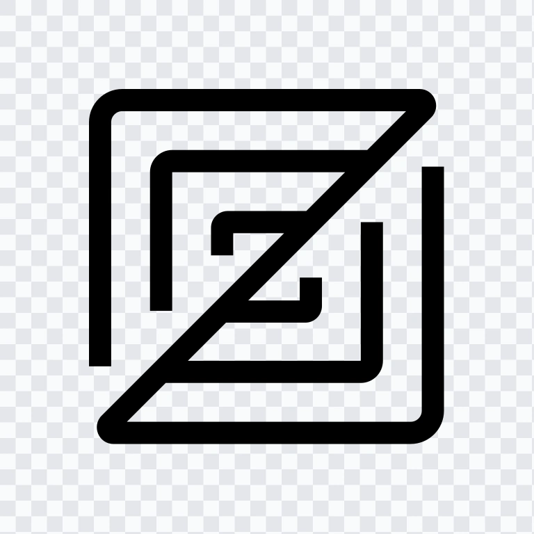 ikon Zed hitam PNG