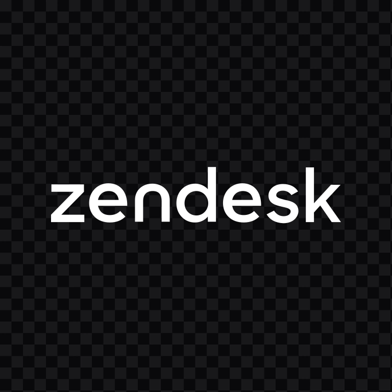 wordmark Zendesk putih SVG