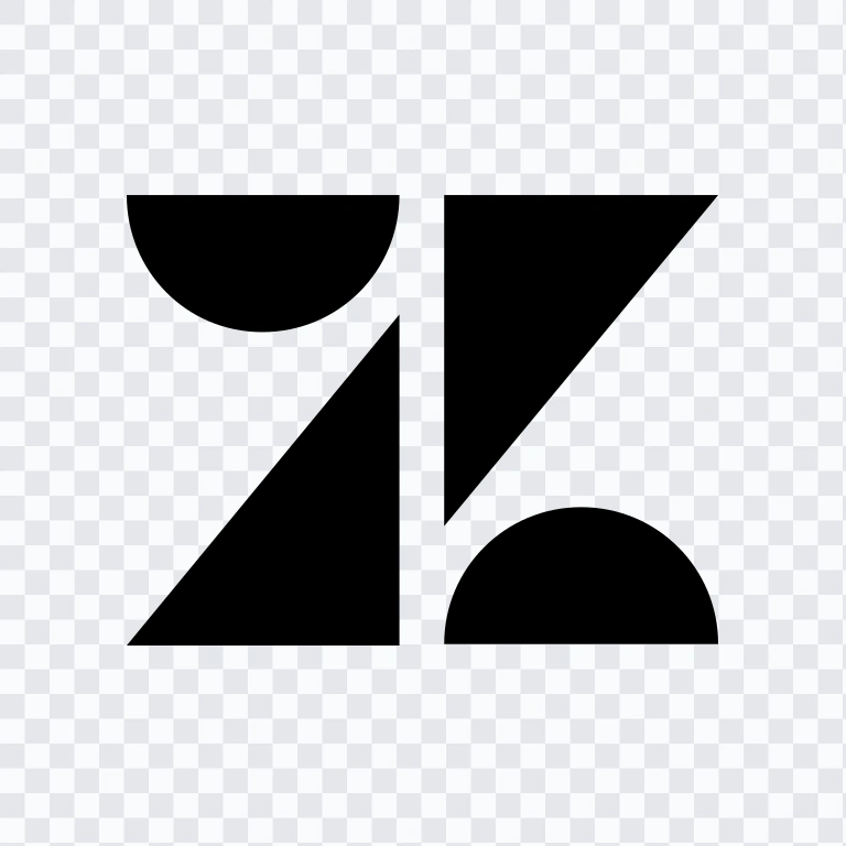 ikon Zendesk hitam SVG