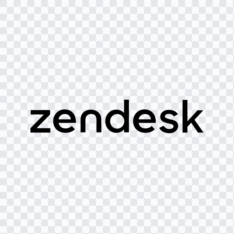 wordmark Zendesk hitam SVG