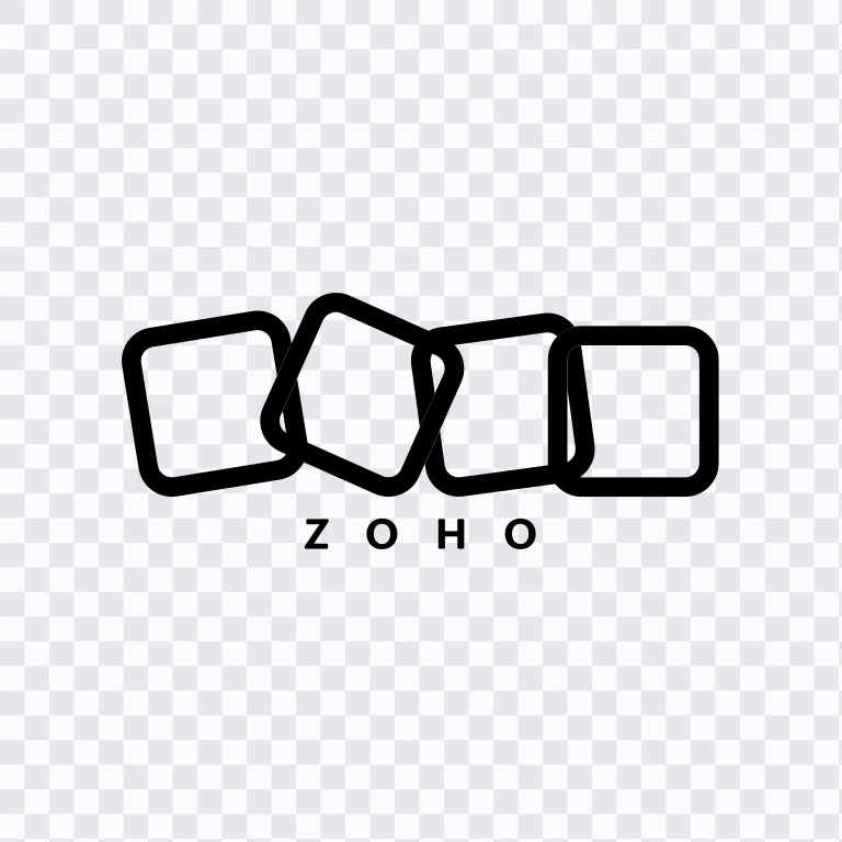 Zoho black logo SVG