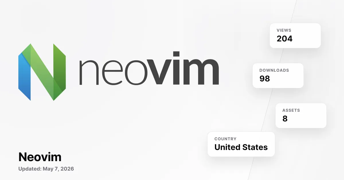 8+ Logo Neovim PNG & SVG Vector Kualitas HD
